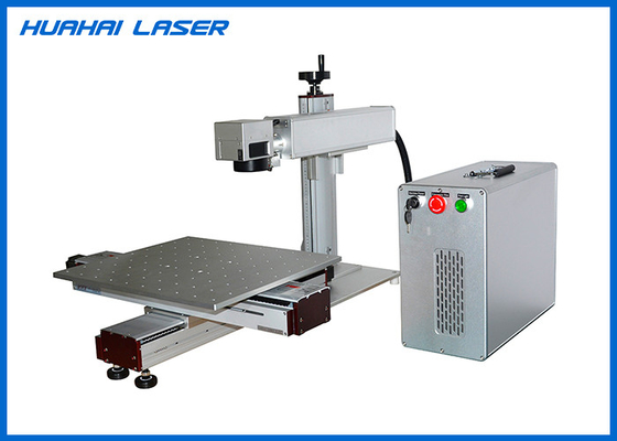 China Portable Fiber Laser Marking Machine With XY Slide For Large Size Metal Engraving supplier
