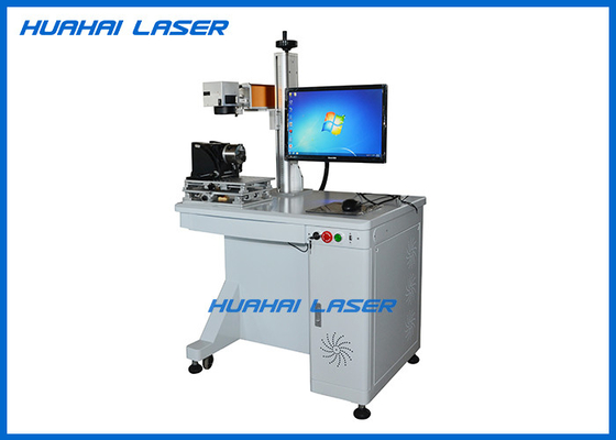 China Floor Standing Fiber Laser Marking Machine 30 Watt For Plastic Security Seals / Power Bank supplier
