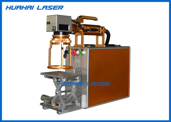 China Small Metal Cup Fiber Laser Marking Machine , Handheld Laser Marking Machine supplier