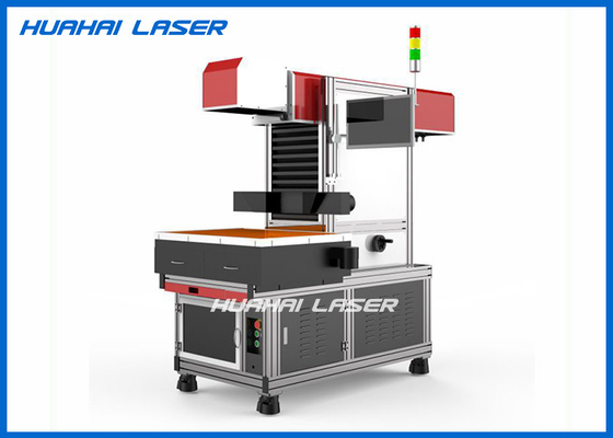 China 150W 3D Dynamic CO2 Laser Marking Machine For Invitation Card Shoes Soles Leather supplier