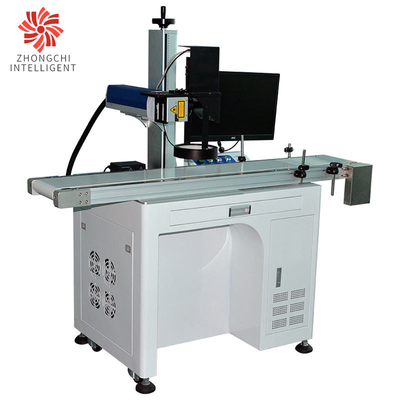 Water Cooling Flying CO2 Laser Marking Machine , Textile Laser Engraving Machine